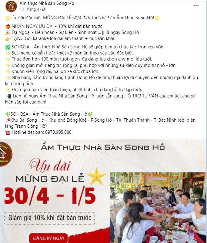 Gợi ý 10 cách quảng cáo nhà hàng thu hút khách hàng tới full bàn 10 cach quang cao nha hang