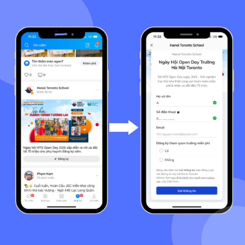 Dịch vụ quảng cáo Zalo Ads: Tiếp cận đúng tệp khách, hiệu quả tối đa zalo form