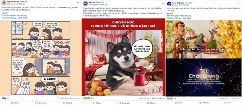 Phân tích Chiến dịch Tết 2025 của Nestlé: “Cầu Tết Chất Lượng Trong Tay” chien dich tet 2025 cua nestle facebook