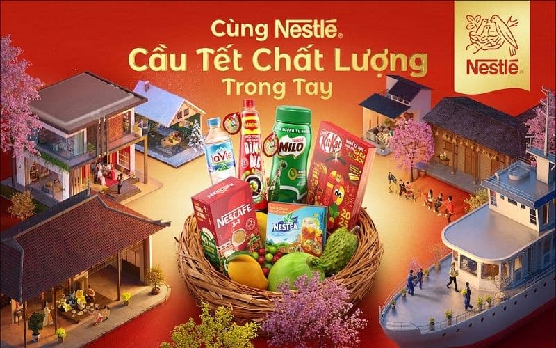 Chiến dịch Tết 2025 của Nestle - Cầu Tết chất lượng trong tay