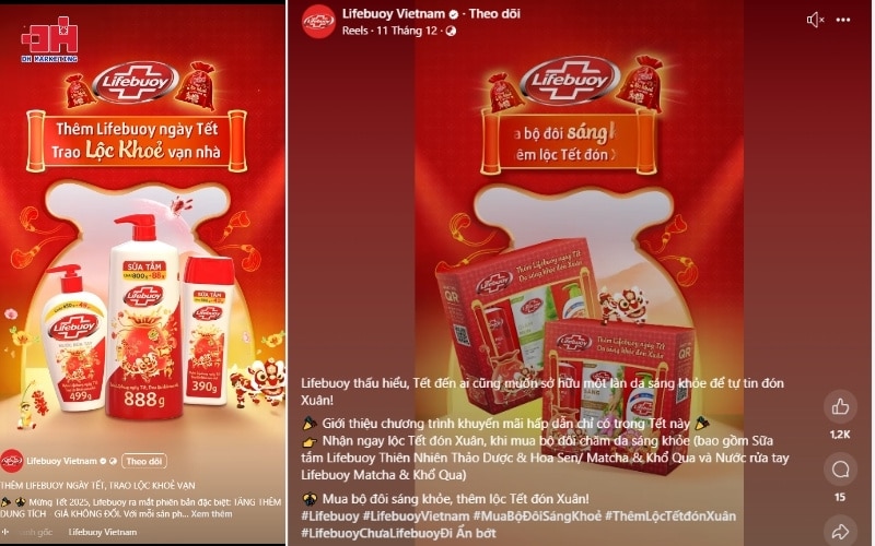 Chiến dịch TẾT VỖ VỀ của Lifebuoy 2025 liệu có vượt qua TẾT ỔN? Tạo ra những sản phẩm với bao bì Tết giới hạn