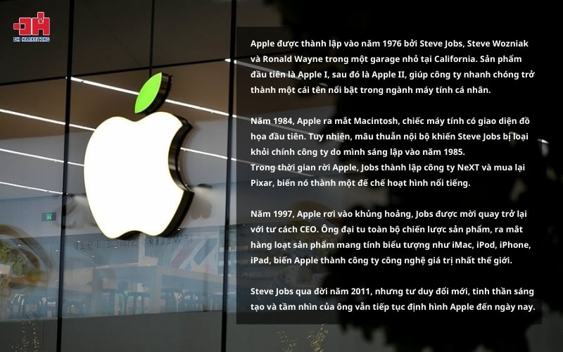 Xây dựng thương hiệu cho doanh nghiệp nhỏ như thế nào? Câu chuyện thương hiệu của apple và steven jobs