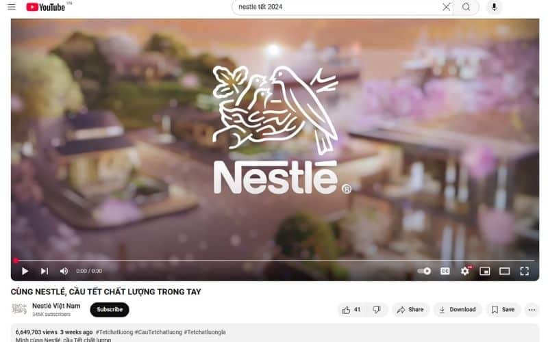 Phân tích Chiến dịch Tết 2025 của Nestlé: “Cầu Tết Chất Lượng Trong Tay” TVC Câu chuyện Tết 2025 của Nestle "Cùng Nestle, cầu Tết chất lượng trong tay"