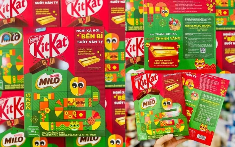 Phân tích chiến dịch Tết 2025 của KitKat: từ "have a break" đến "nghỉ xả hơi" Bao bì ngày Tết năm Tỵ của Kitkat