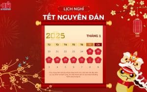 Lịch nghỉ Tết nguyên đán 2025 của DH Marketing