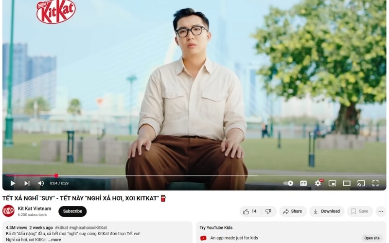 Phân tích chiến dịch Tết 2025 của KitKat: từ "have a break" đến "nghỉ xả hơi" TVC Tết nghỉ xả hơi, xơi ngay Kitkat của Phương Nam