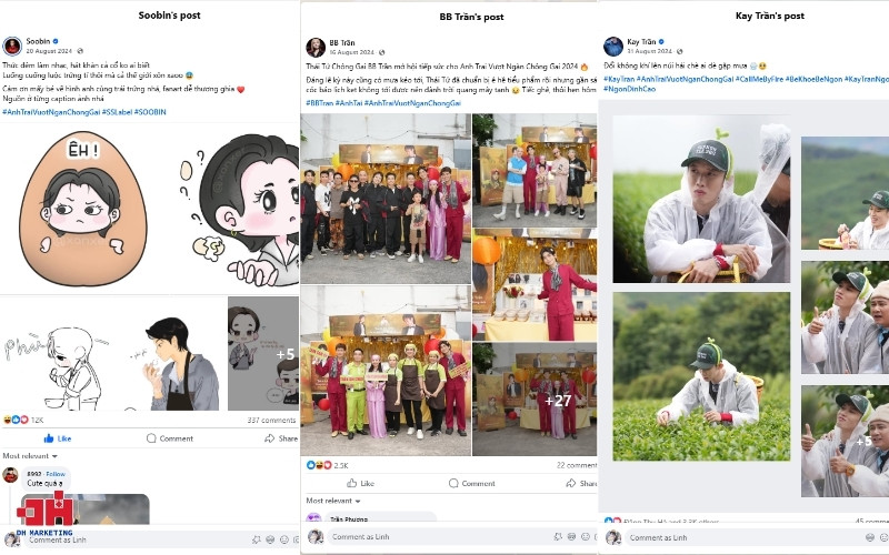 Các anh tài cũng chính là các KOL chất lượng cho chương trình