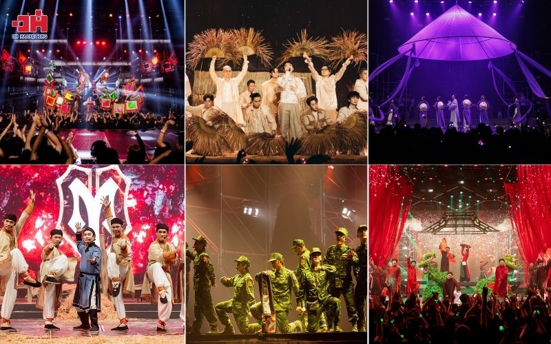 Chất liệu dân gian được sử dụng ở nhiều công diễn ATVNCG