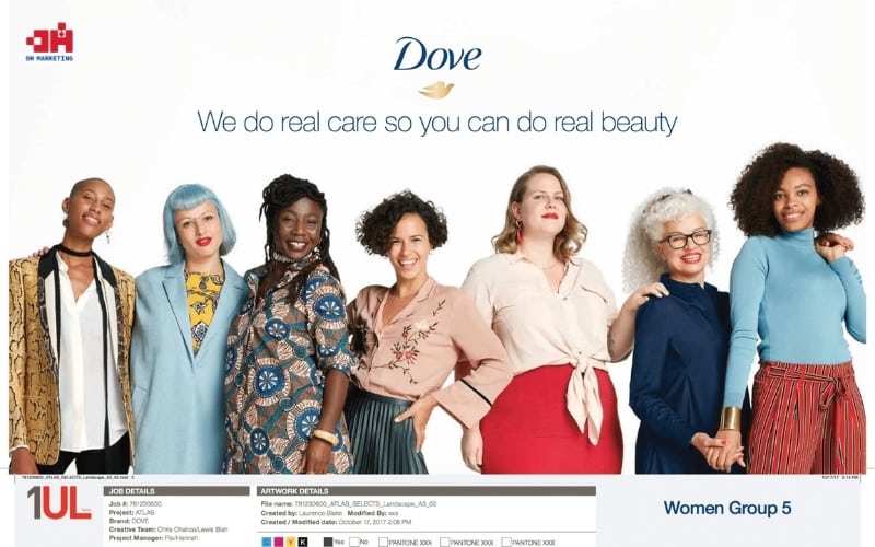 Chiến dịch Real Beauty của Dove kết hợp cả Marketing và Pr để truyền thông