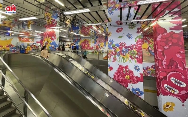 Truyền thông tại Metro: Cách thức quảng cáo tuy cũ mà mới Triển lãm tại ga Metro Thái Lan