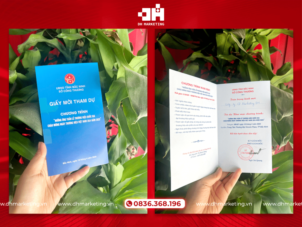 DH MARKETING VINH DỰ THAM GIA TUẦN LỄ THƯƠNG HIỆU QUỐC GIA 2025 TẠI BẮC NINH thu moi